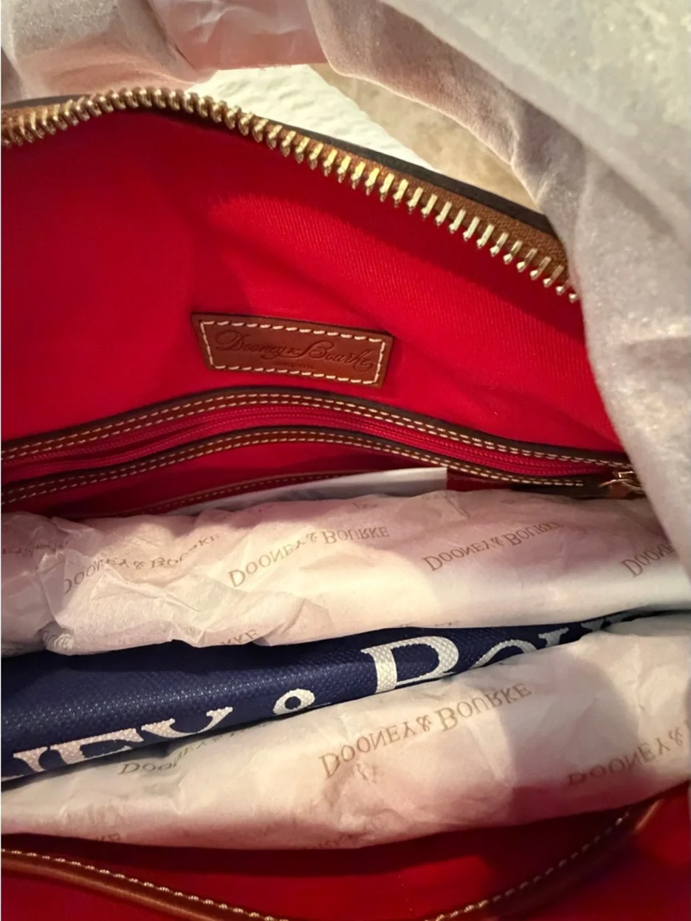 Dooney & Bourke Clementine Orange Pebble Grain Domed Satchel NWT